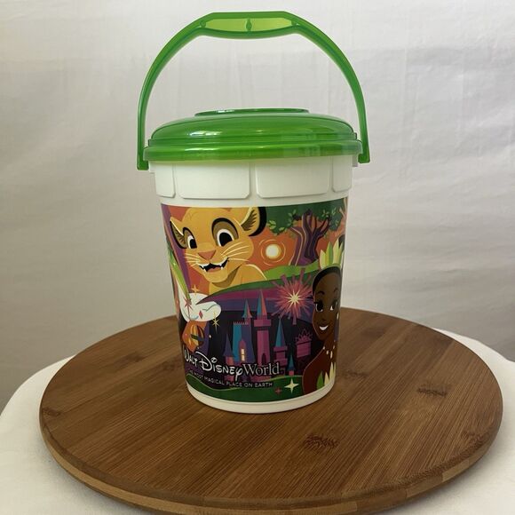 Disney World Park Icons Popcorn Bucket 2024 Mickey Mouse, Moana, Tiana, Simba - Picture 2 of 5